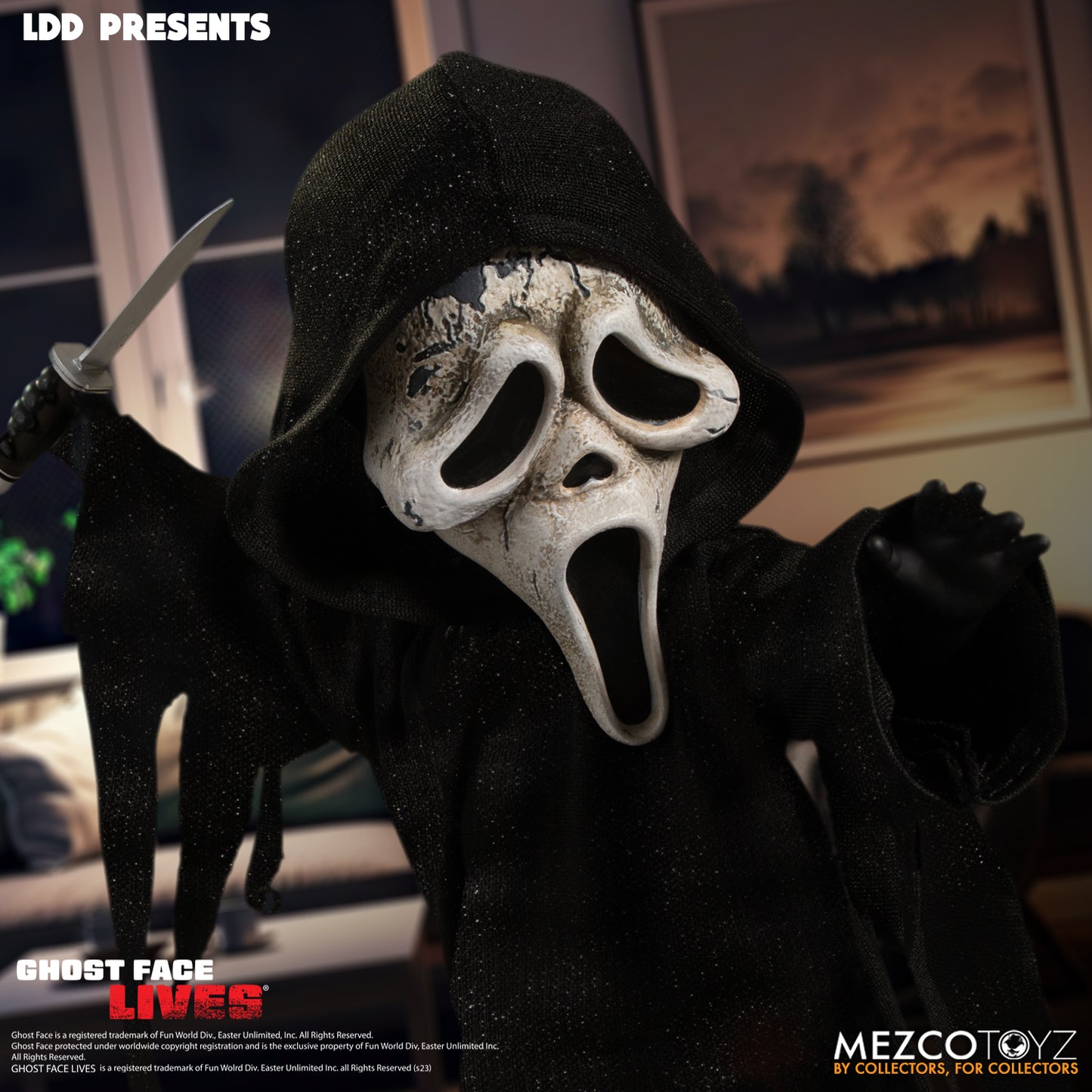 MEZCO Living Dead Dolls Present Scream Ghost Face (Zombie Edition)