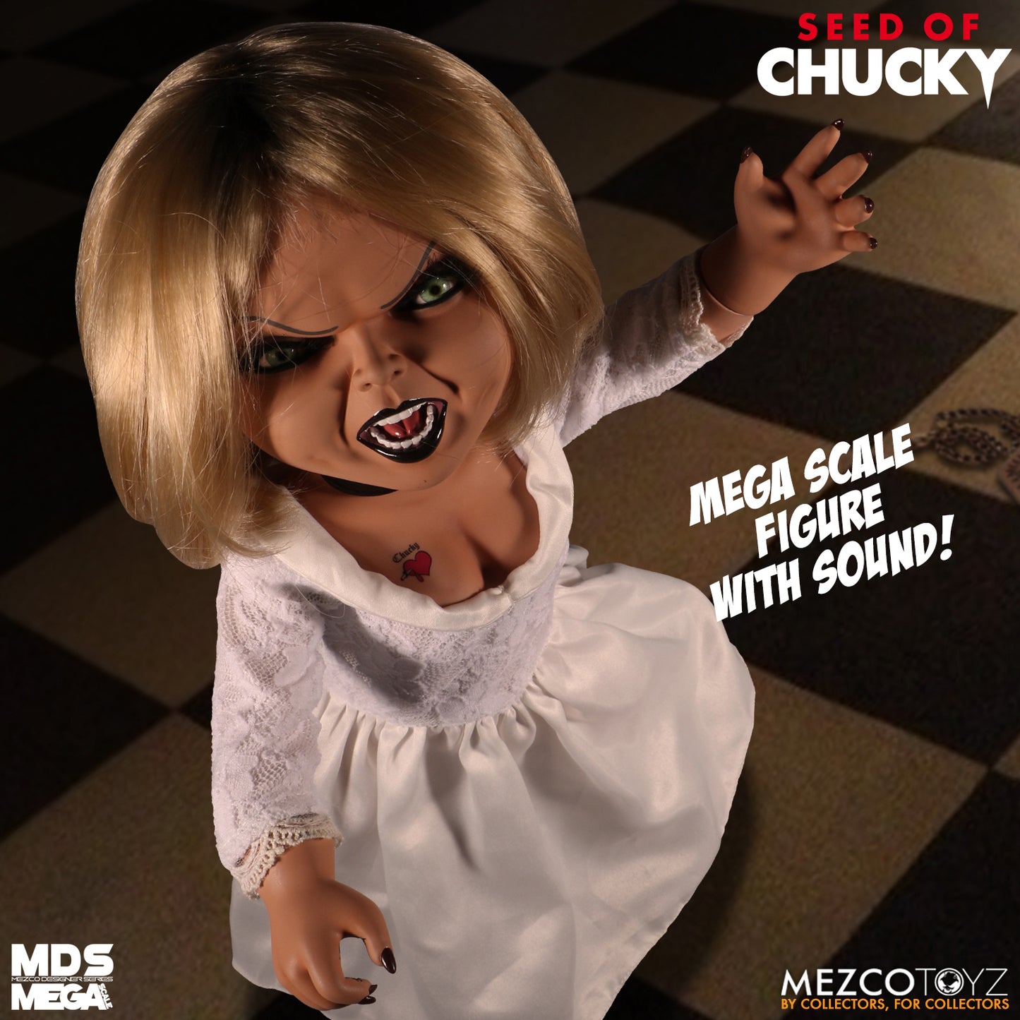 MEZCO MDS Megascale 15" Talking  Seed of Chucky Tiffany