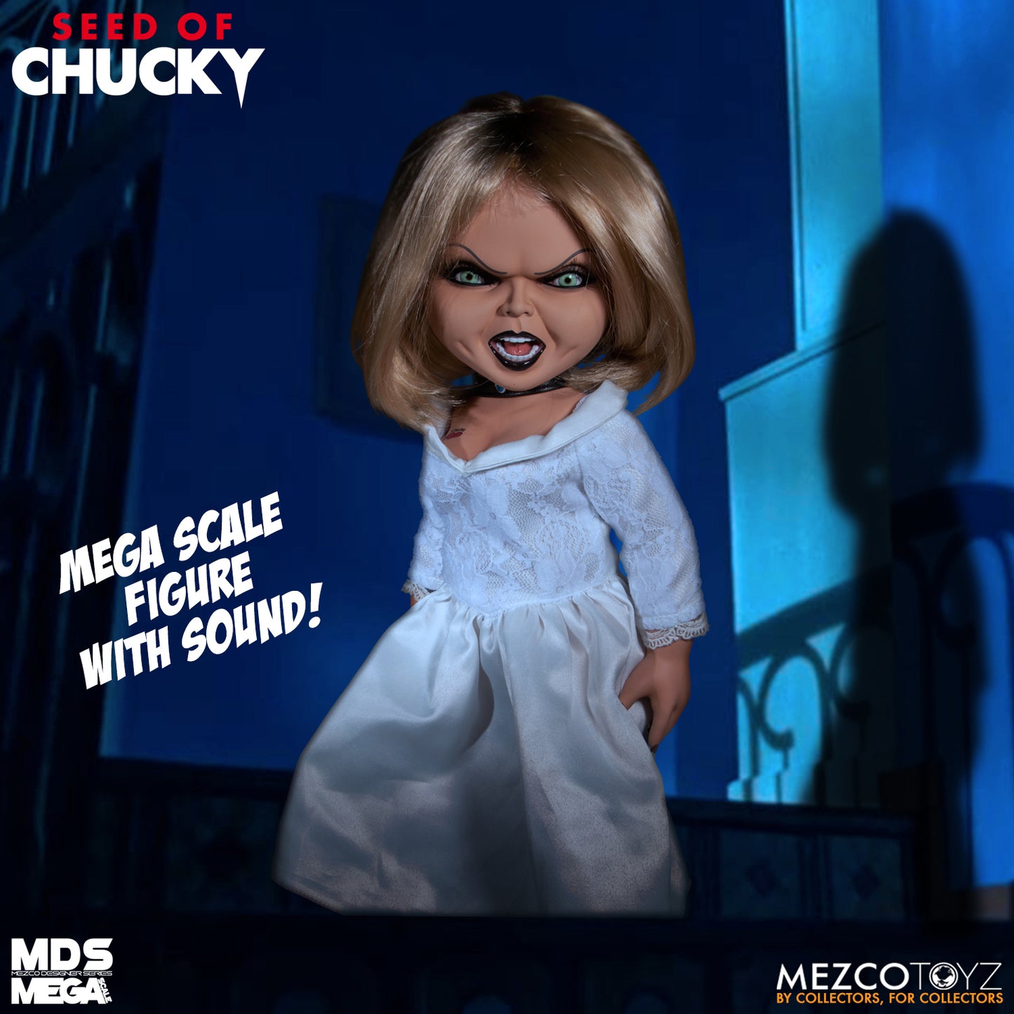 MEZCO MDS Megascale 15" Talking  Seed of Chucky Tiffany