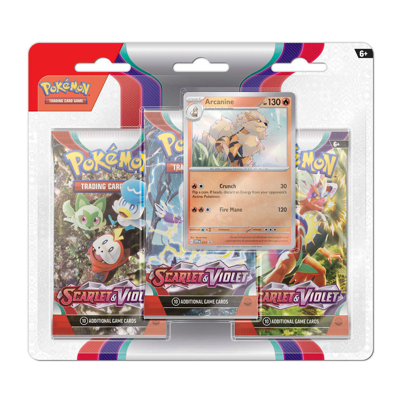 Scarlet and Violet (Base Set) 3 Pack Blister