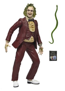 Neca BEETLEJUICE (1988) RED TUXEDO BEETLEJUICE 7 INCH SCALE - Action Figure (in blister packaging)