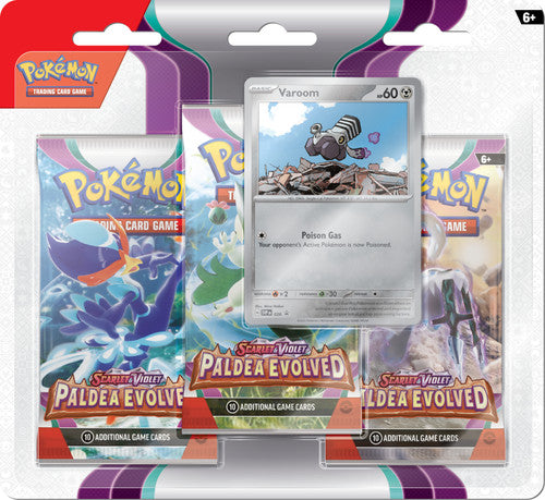 Scarlet and Violet Paldea Evolved 3 Pack Blister