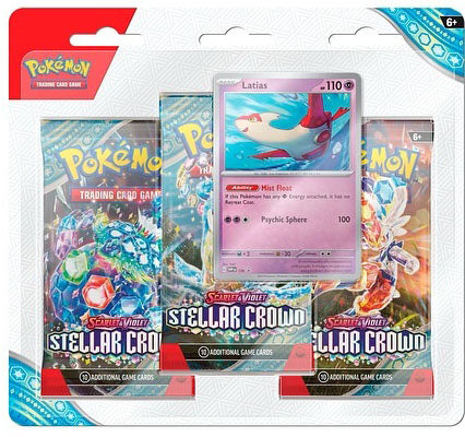 Scarlet and Violet Stellar Crown 3 Pack Blister